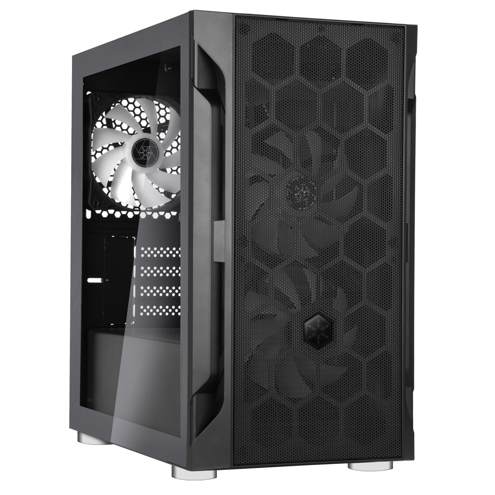 Case SilverStone Fara H1M PRO Micro-ATX ARGB Nero - Immagine 1