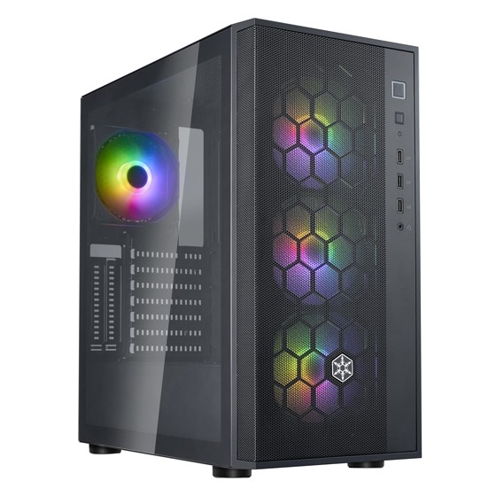 Case SilverStone Fara R1 PRO V2 Midi-Tower Vetro Temperato Nero - Immagine 1