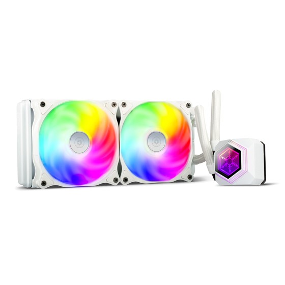Dissipatore A Liquido SilverStone Permafrost PF240W-ARGB 240 mm Bianco - Immagine 1
