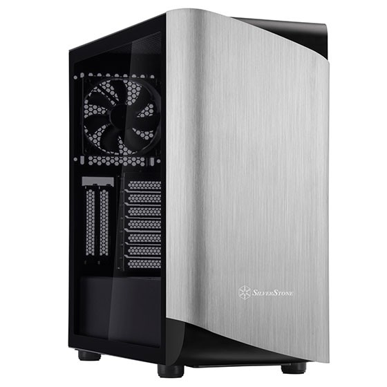 Case SilverStone Seta A1 Midi-Tower Vetro Temperato Nero Grigio - Immagine 1