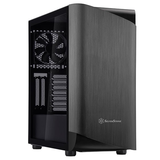 Case SilverStone Seta A1 Midi-Tower Vetro Temperato Nero - Immagine 1