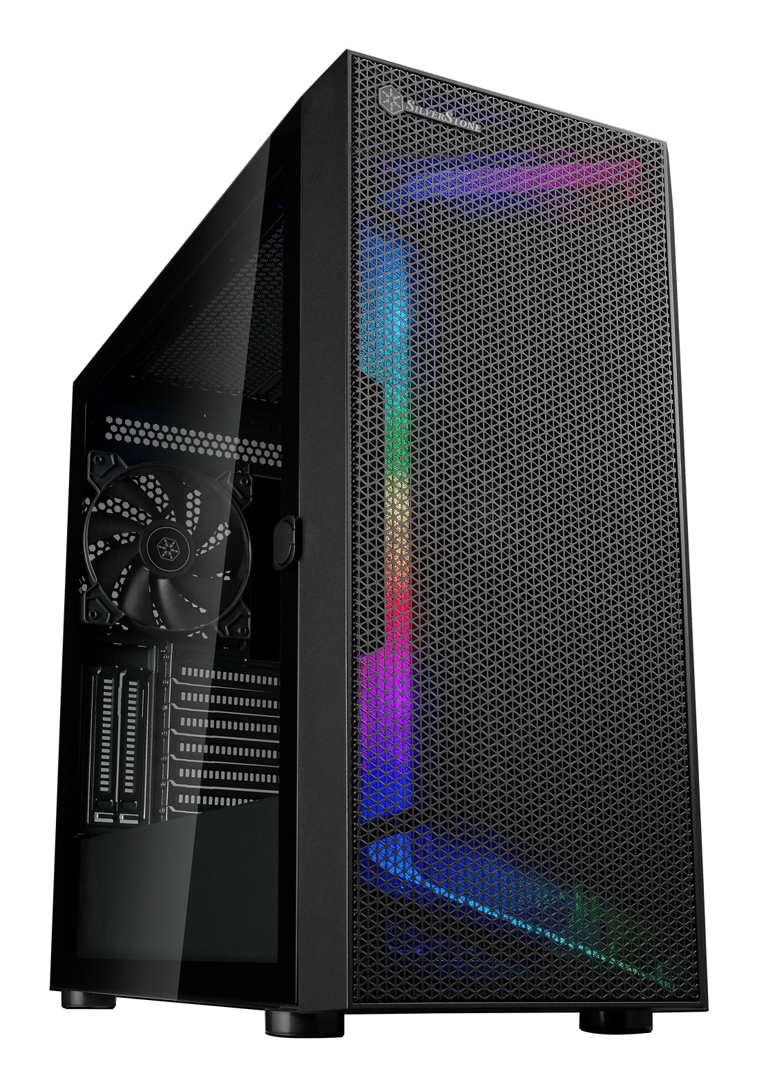 Case SilverStone SST-SEH1B-G - SETA H1 Midi-Tower Vetro Temperato Nero - Immagine 1