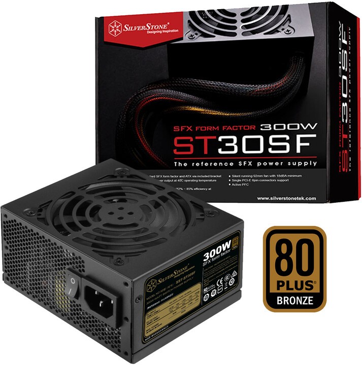 Alimentatore Silverstone SST-ST30SF V2.0 Strider SFX Bronze 300W - Immagine 1
