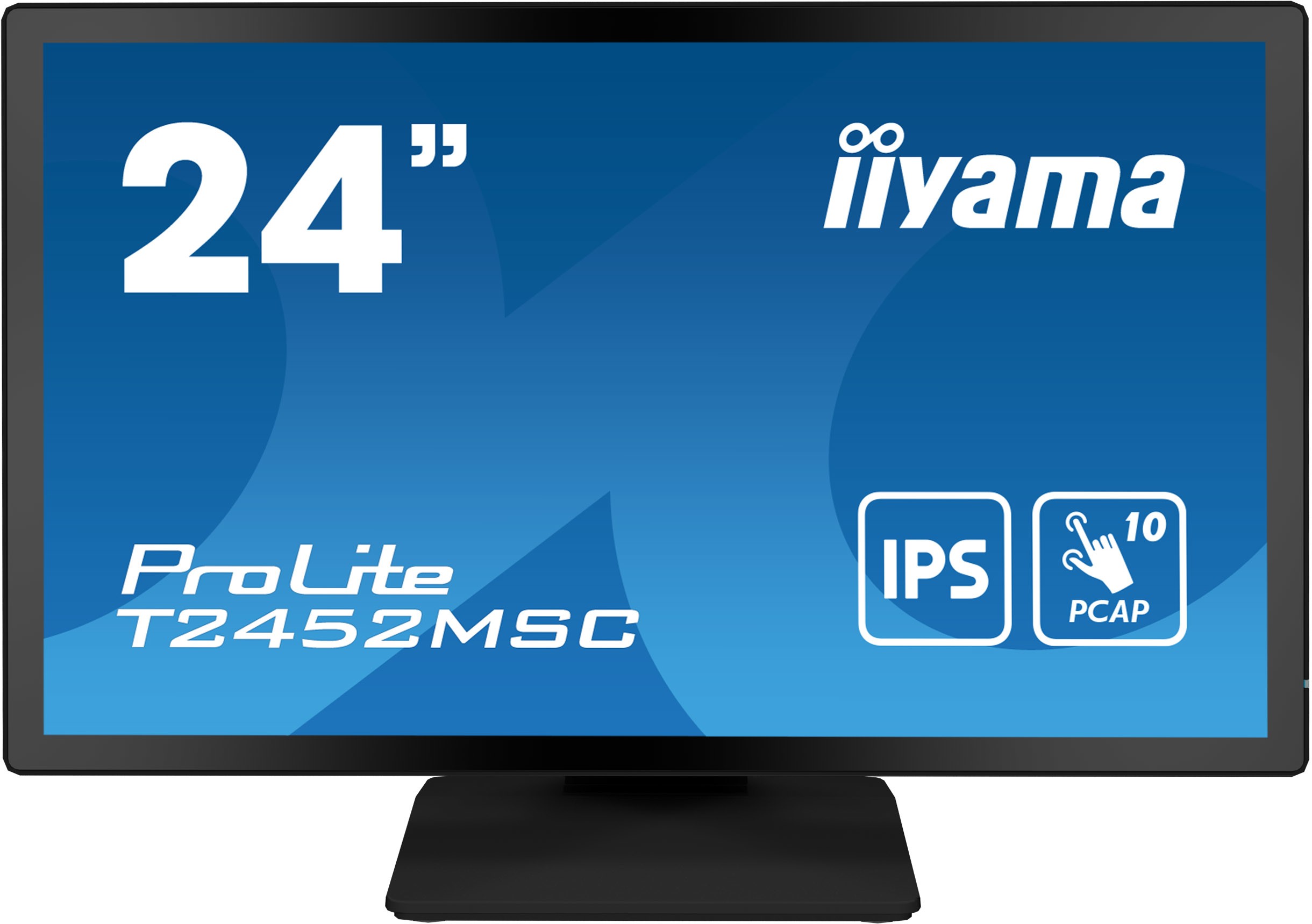 Monitor iiyama ProLite T2452MSC-B1 24'' Full HD IPS Touchscreen HDMI DisplayPort USB LED Nero - Immagine 1