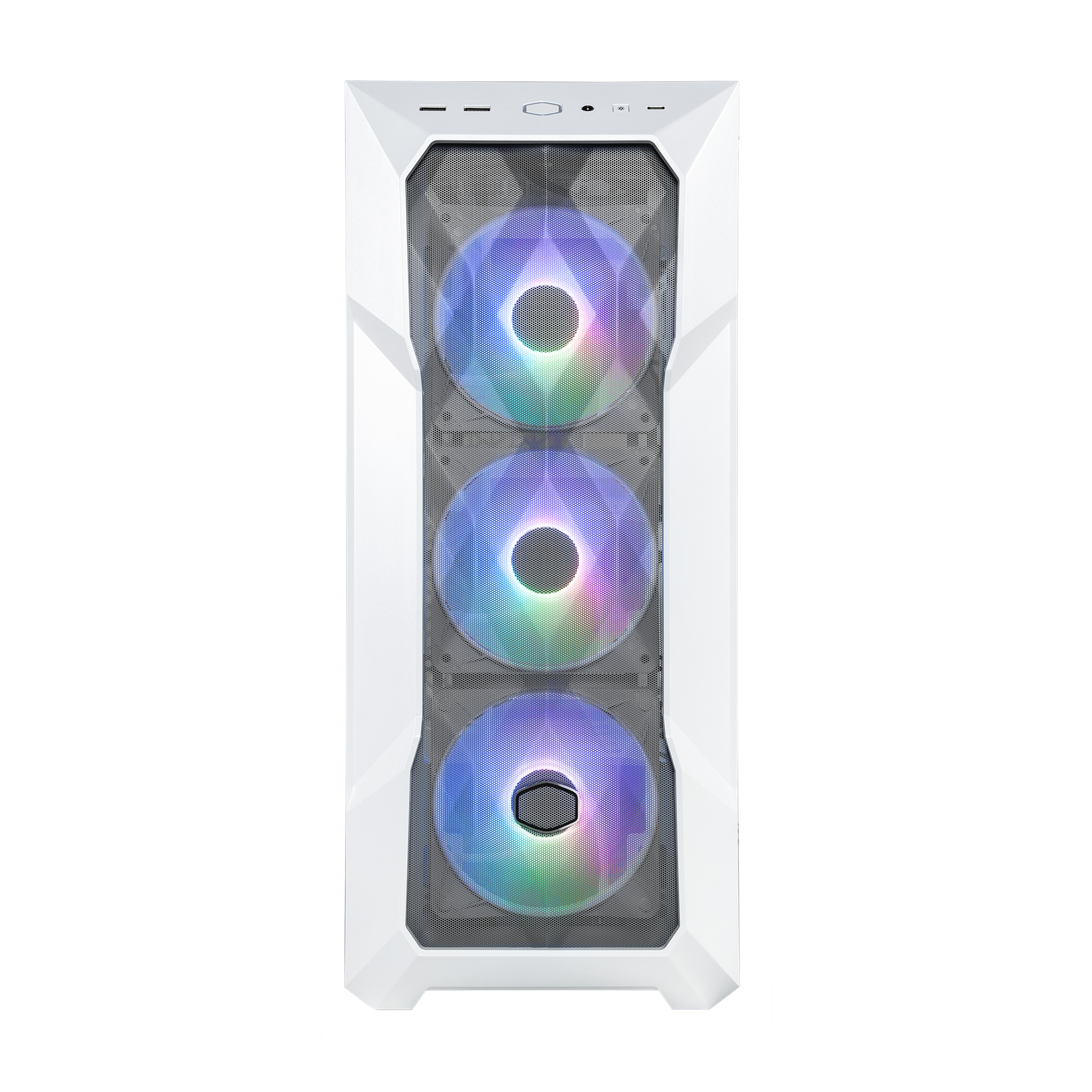 Case Cooler Master TD500V2 Mesh Midi-Tower ARGB Vetro Temperato Bianco - Immagine 1