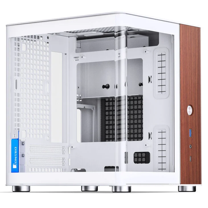 Case Jonsbo TK-0 Mini-Tower Mini-ITX Vetro Temperato Bianco - Immagine 1