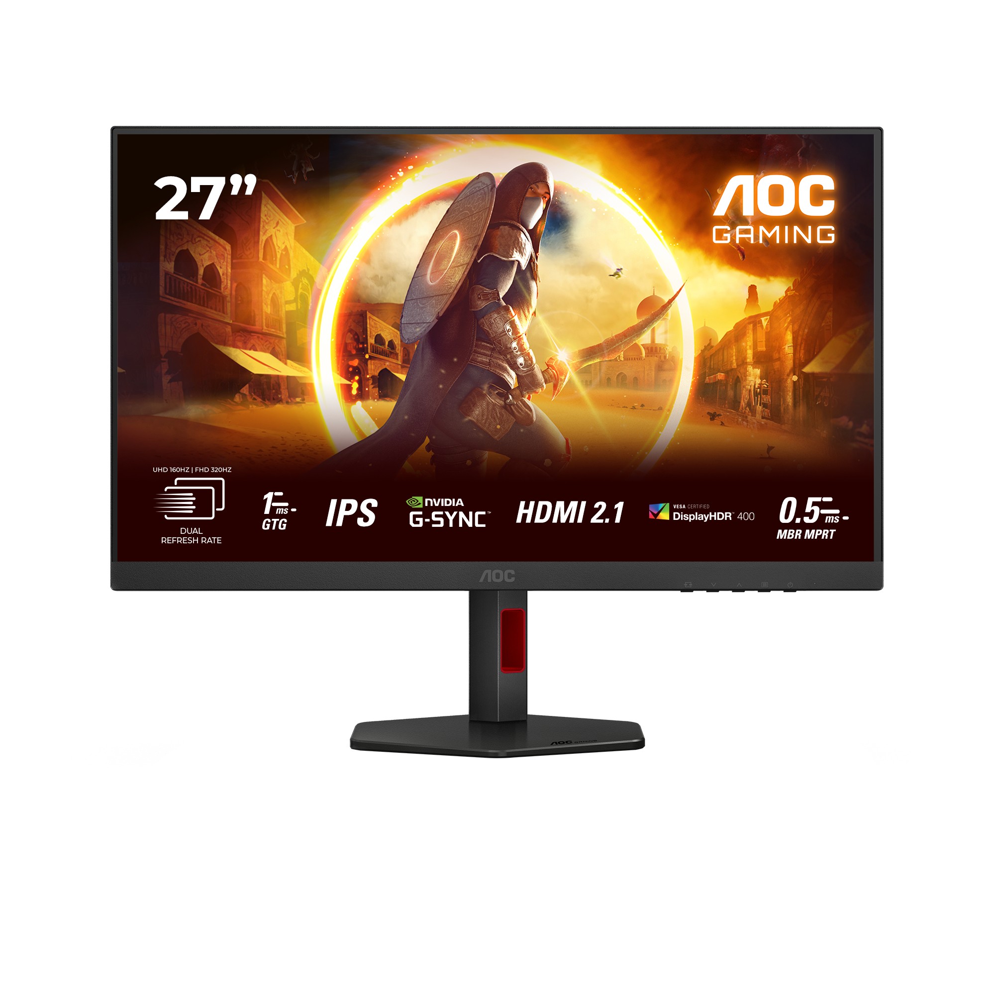 Monitor AOC G4 U27G4R 27 3840 x 2160 Pixel 4K Ultra HD LED Nero Rosso