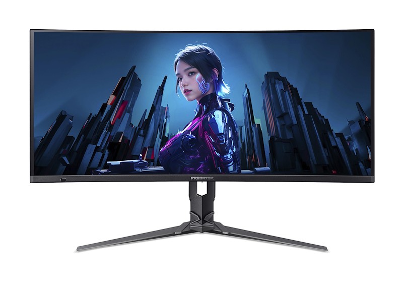 Monitor ACER Predator X34 X5 QD-OLED 34 Nero UWQHD Curvo AMD FreeSync Premium Pro USB-C 240Hz - Immagine 1