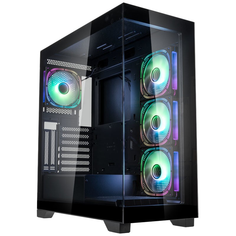 Case Kolink Unity Peak ARGB Midi-Tower Showcase Vetro Temperato Nero - Immagine 1