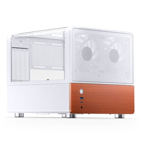 Case Jonsbo V12 Mini Tower Micro-ATX Bianco - Immagine 1