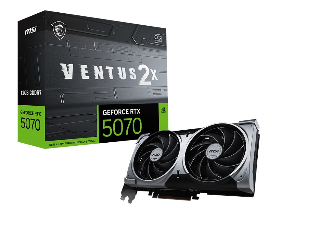 Scheda Video MSI Nvidia GeForce RTX 5070 12GB VENTUS 2X OC - Immagine 1
