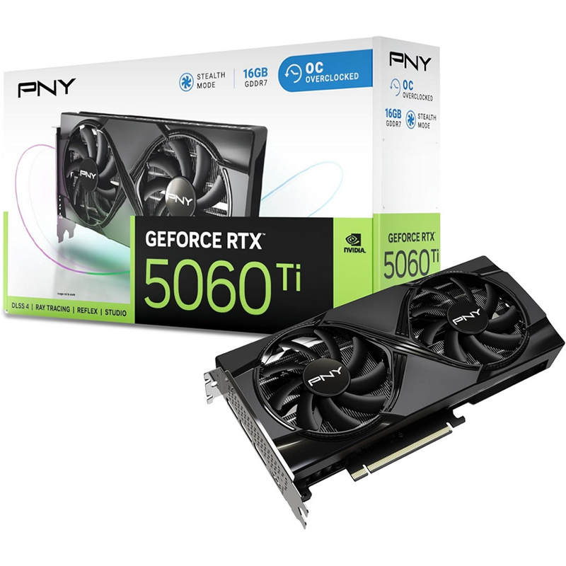 Scheda video PNY GeForce RTX 5060 TI 16GB Dual Fan - Immagine 1