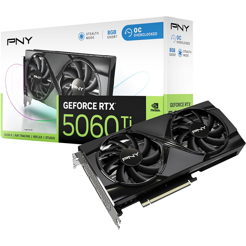 Scheda video PNY GeForce RTX 5060 TI 8GB Dual Fan - Immagine 1