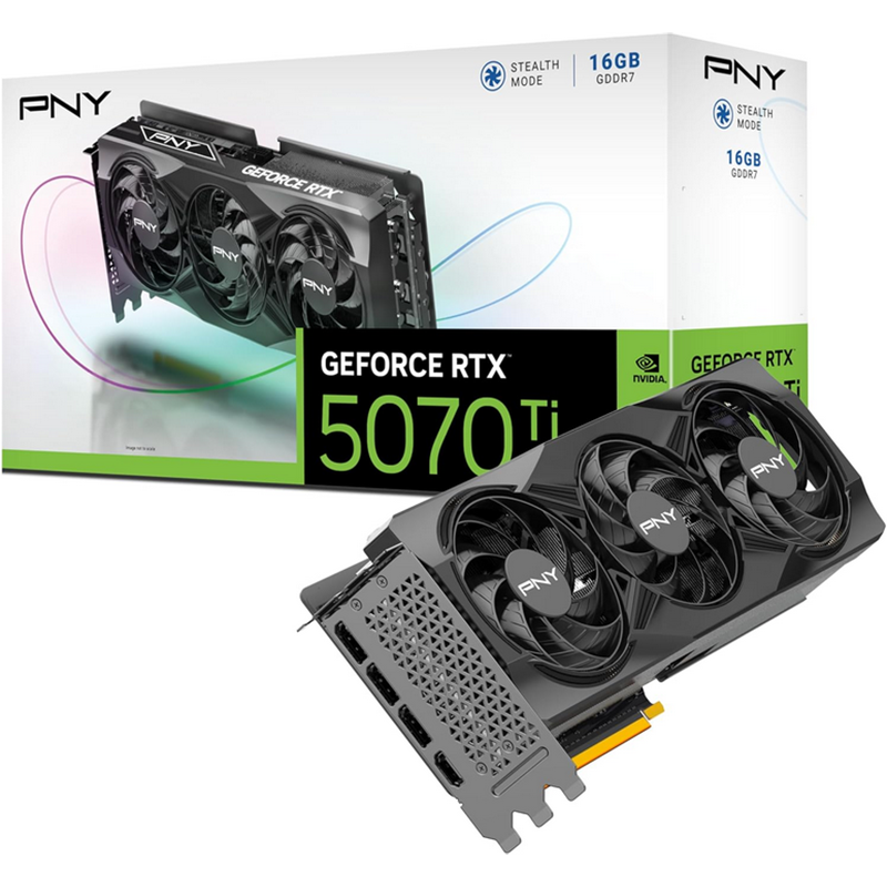 Scheda video PNY GeForce RTX 5070TI 16GB Gaming Triple Fan - Immagine 1