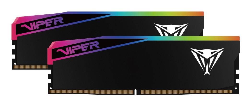 Ram Patriot VIPER Elite 5 DDR5 6000Mhz 32GB (2X16) RGB CL28 XMP/EXPO Nero - Immagine 1