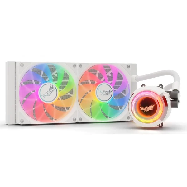 Dissipatore A Liquido Valkyrie Jarn 240 ARGB 240mm Bianco - Immagine 1