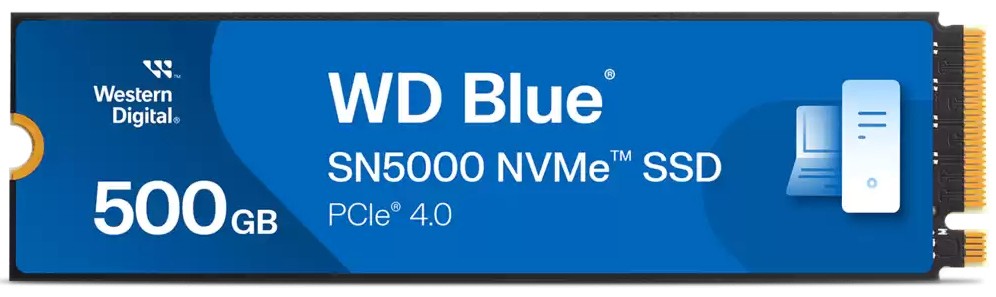 SSD WD BLUE SN5000 500GB M.2 PCIe Gen4x4 (R5000 W4000) - Immagine 1
