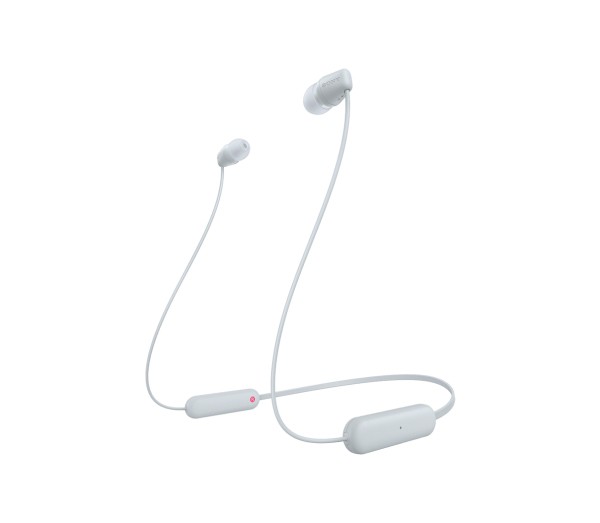 Auricolari Sony WI-C100W Bluetooth USB-C Bianco - Immagine 1