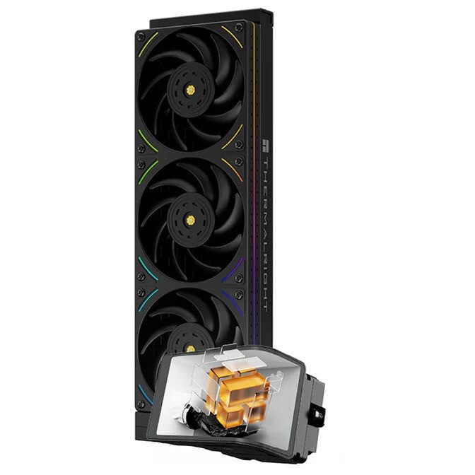 Dissipatore a Liquido Thermalright Wonder Vision 360 UB ARGB OLED 360mm Nero - Immagine 1