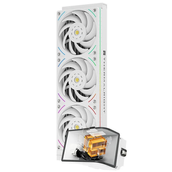 Dissipatore a Liquido Thermalright Wonder Vision 360 UB ARGB OLED 360mm Bianco - Immagine 1