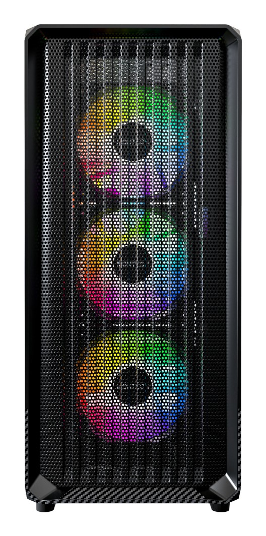 Case Montech X5 Midi-Tower ATX ARGB Vetro Temperato Nero - Immagine 1