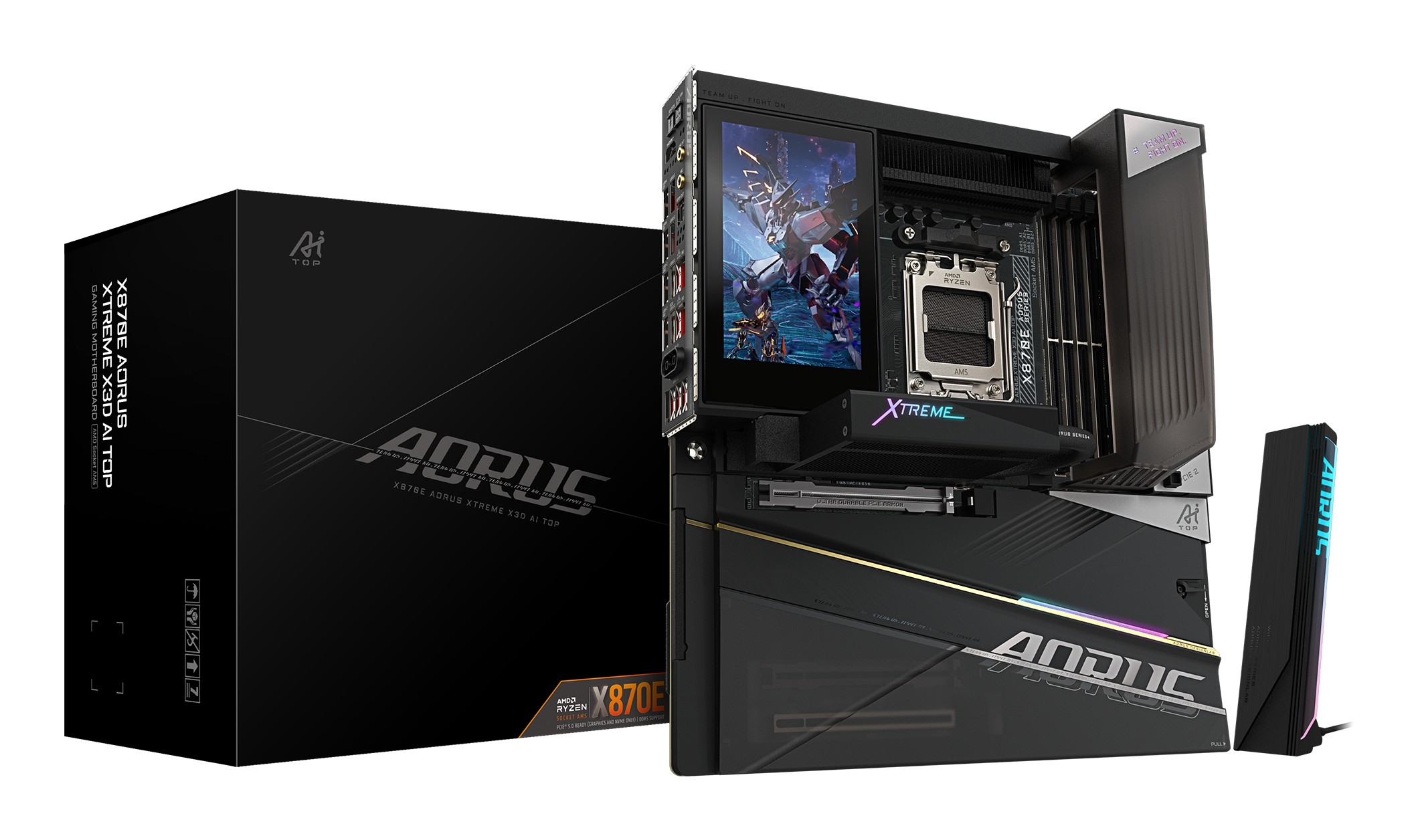 Scheda Madre GIGABYTE X870E AORUS XTREME X3D AI TOP AM5 E-ATX Nero - Immagine 1