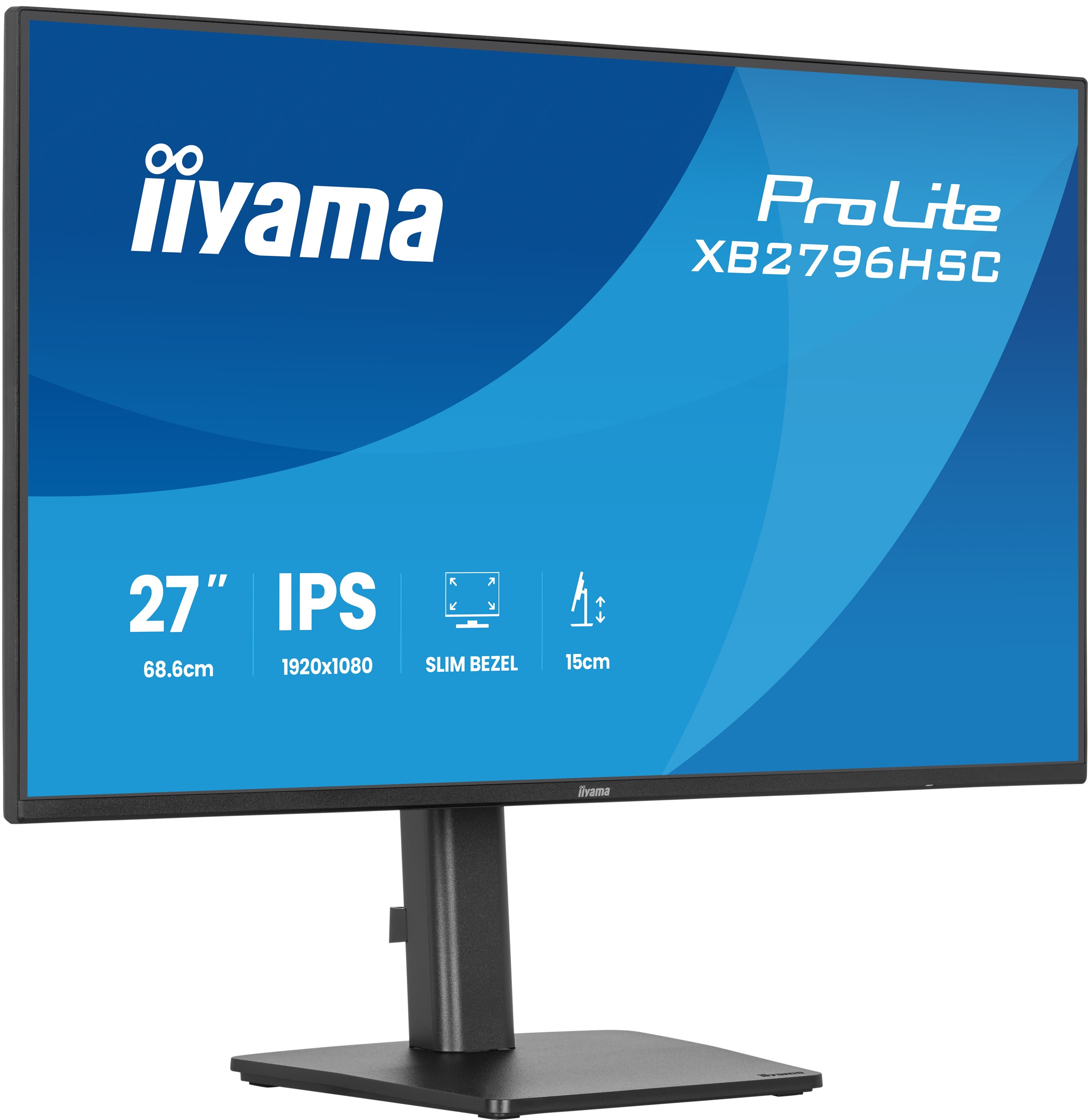 Monitor iiyama ProLite XB2796HSC-B1 27 1920 x 1080 Pixel Full HD LED Nero - Immagine 1