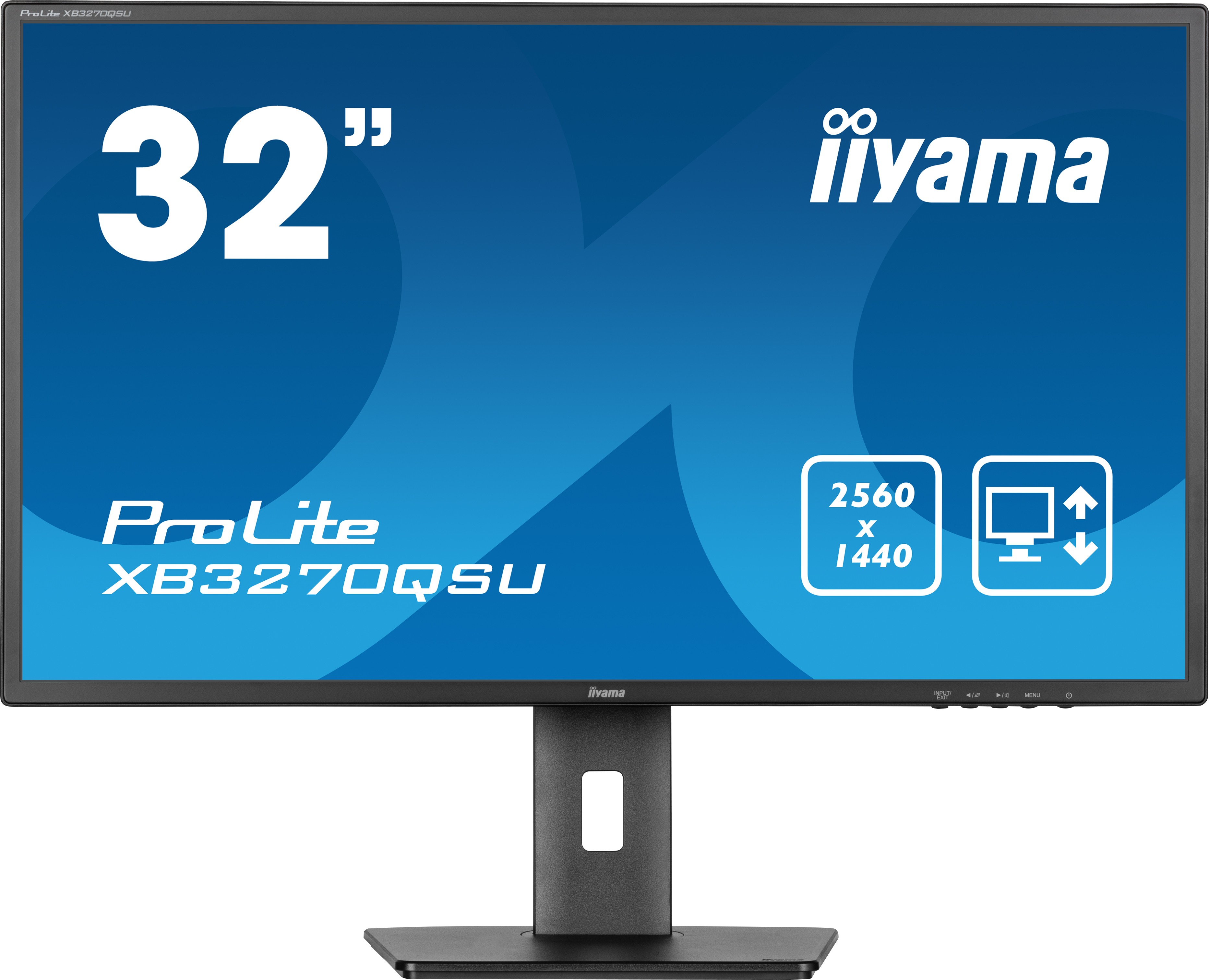 Monitor IIyama ProLite XB3270QSU-B1 31'' WQHD IPS HDMI DP 100Hz Nero Matt - Immagine 1