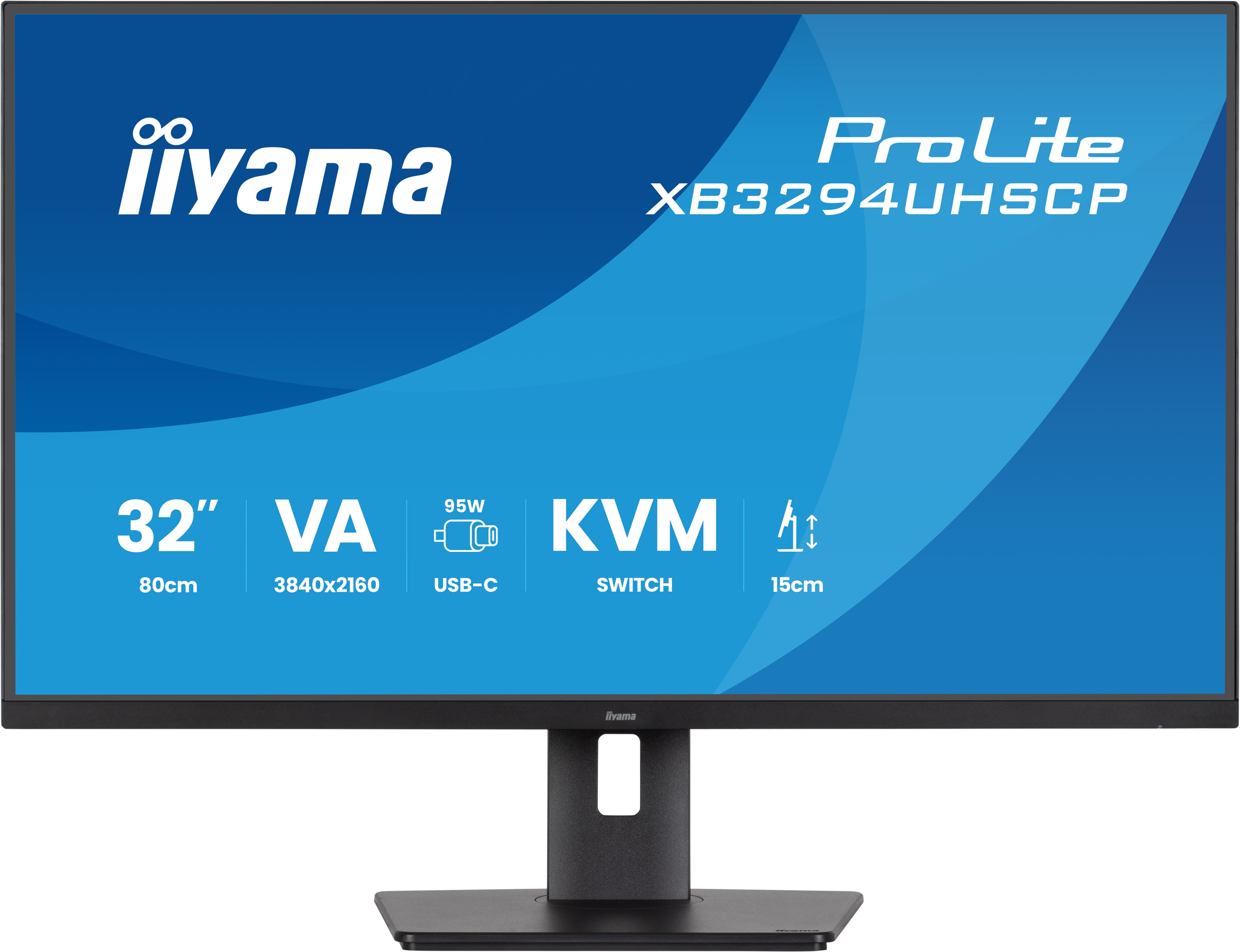 Monitor iiyama ProLite XB3294UHSCP-B1 32 3840 x 2160 Pixel 4K Ultra HD Nero - Immagine 1