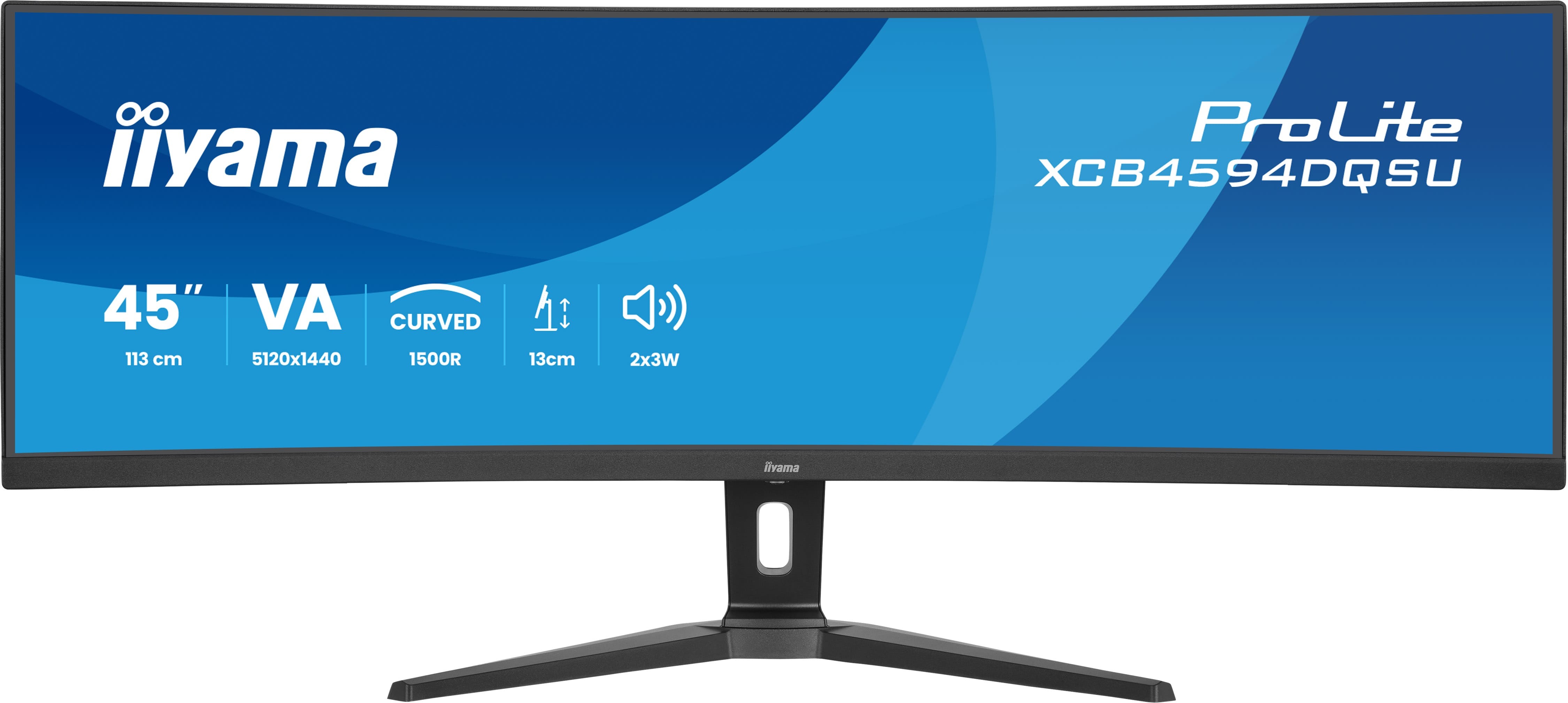 Monitor iiyama ProLite XCB4594DQSU-B1 45 5120 x 1440 Pixel Dual QHD LED Nero - Immagine 1