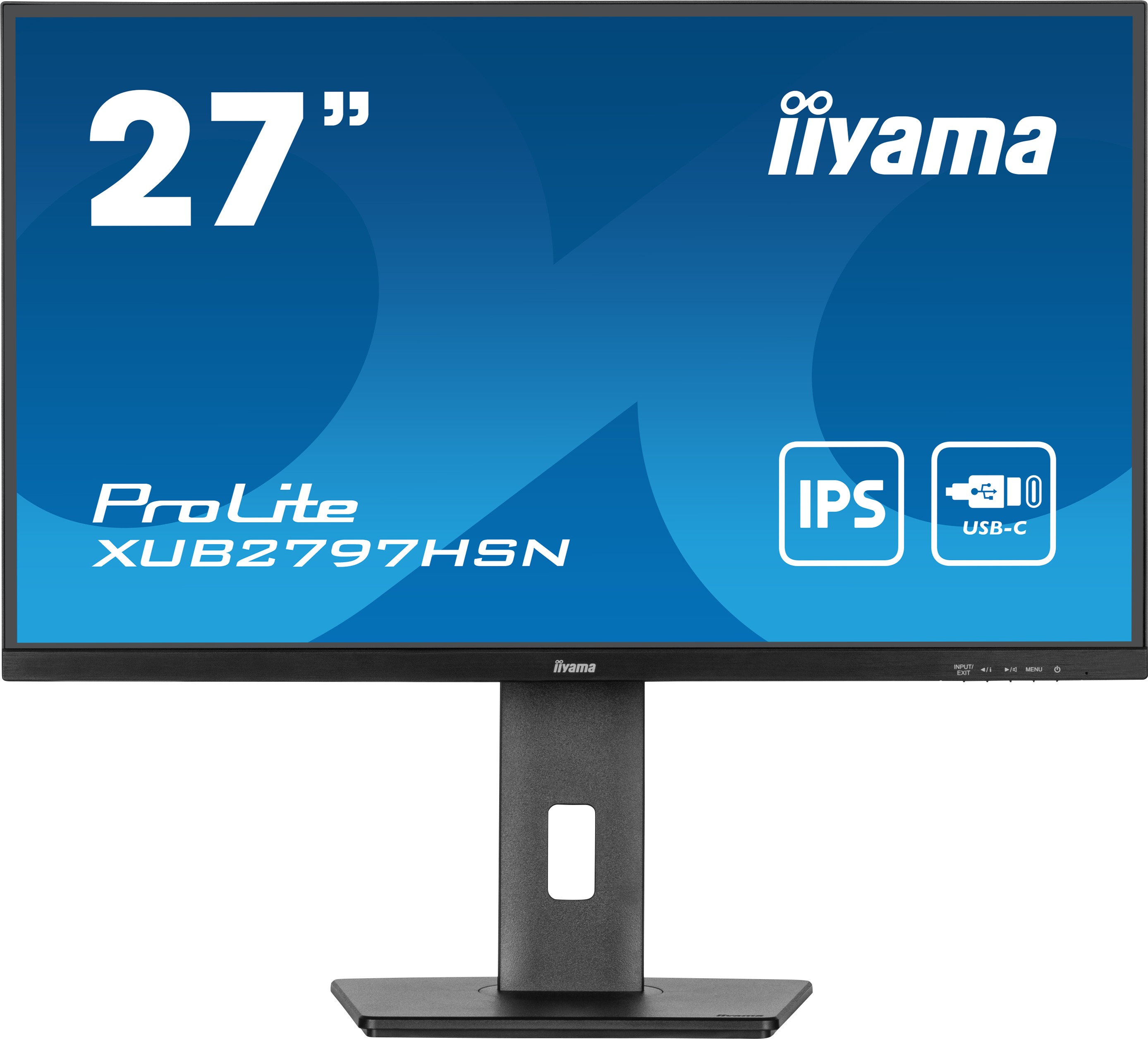 Monitor IIYAMA ProLite XUB2797HSN-B2 27 Nero Full HD IPS USB-C RJ-45 100Hz - Immagine 1