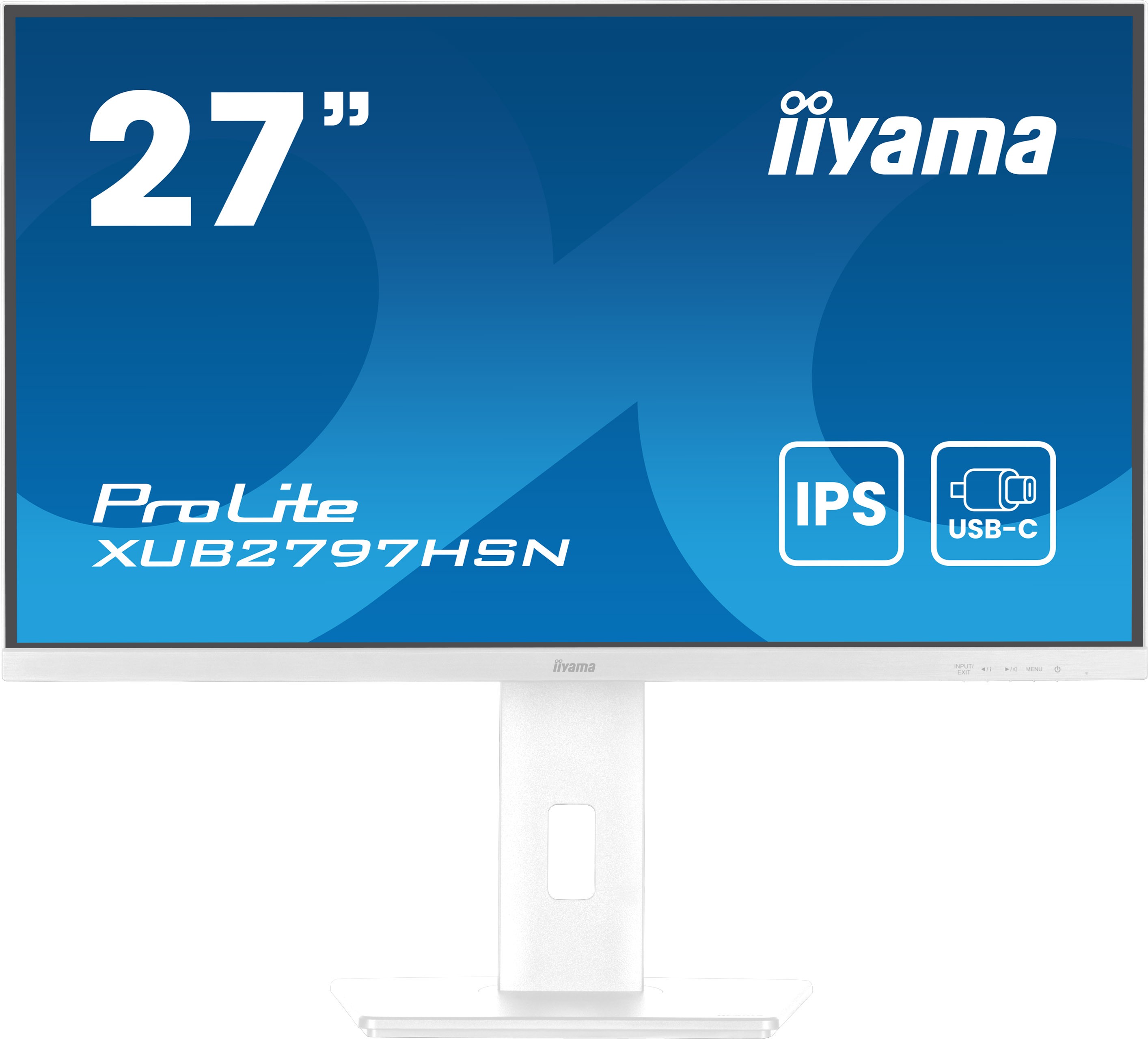 Monitor IIYAMA ProLite XUB2797HSN-W2 27 Bianco Full HD IPS USB-C RJ-45 100Hz