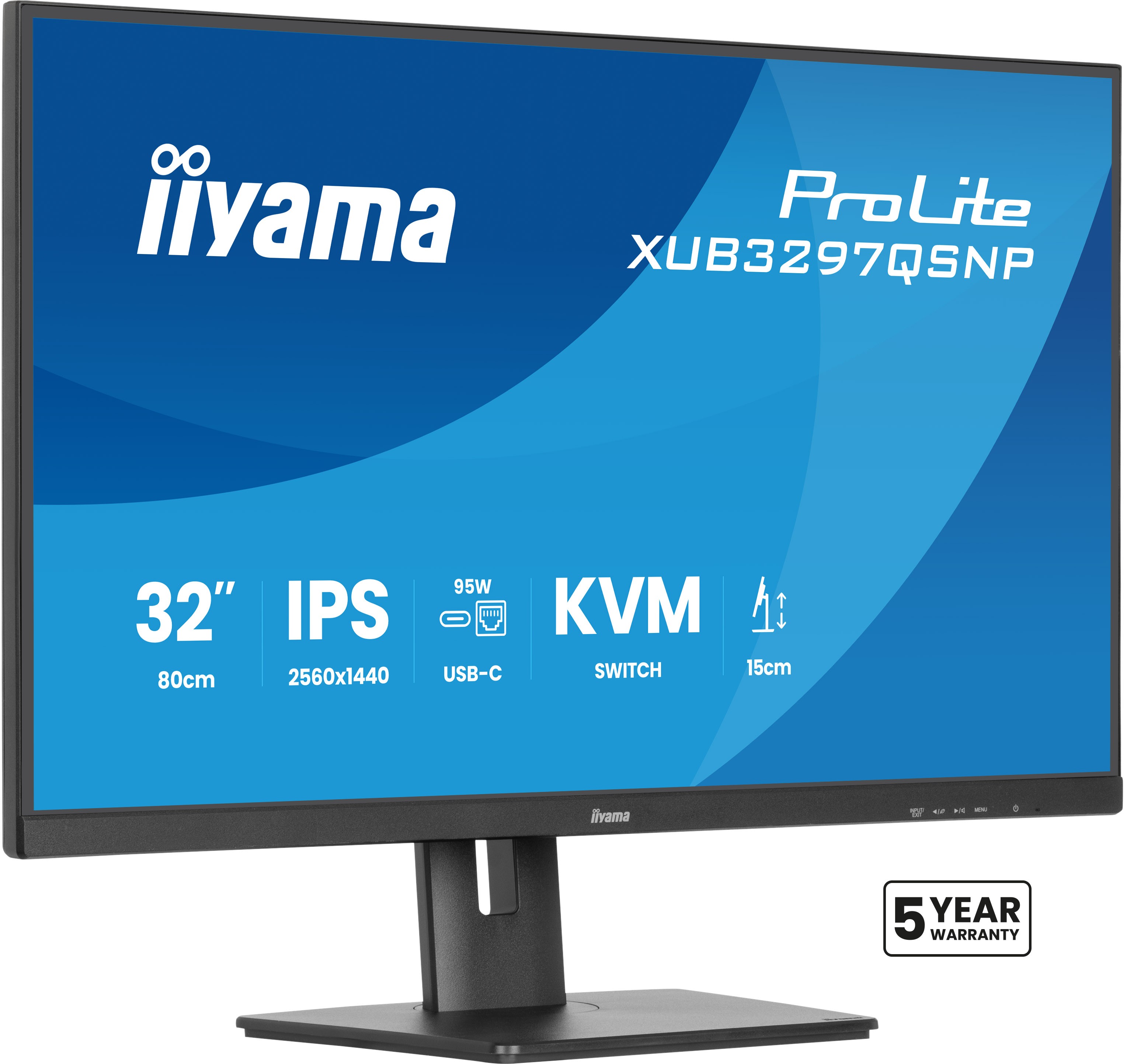 Monitor iiyama ProLite XUB3297QSNP-B1 32 2560 x 1440 Pixel Quad HD LED Nero - Immagine 1