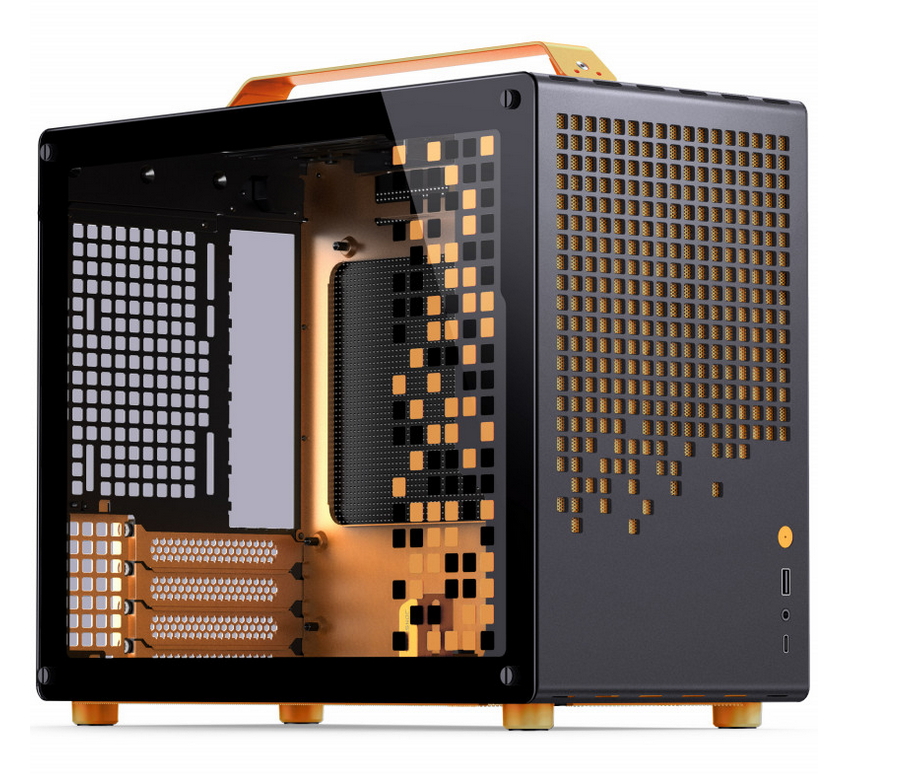 Case Jonsplus Z20 Micro-ATX mit Nero Arancione - Immagine 1