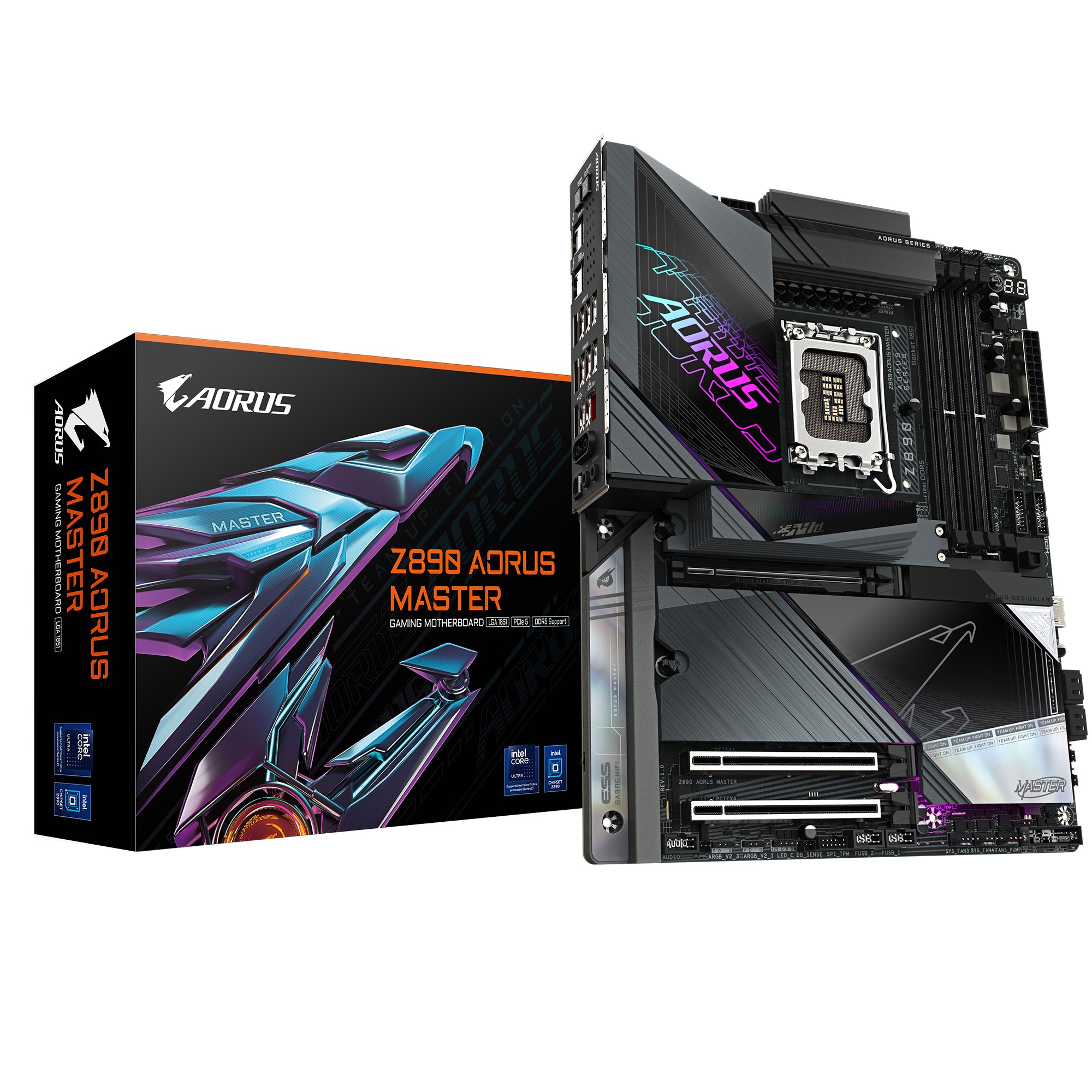 Scheda Madre Gigabyte GA-Z890 AORUS MASTER LGA 1851 DDR5 ATX - Immagine 1
