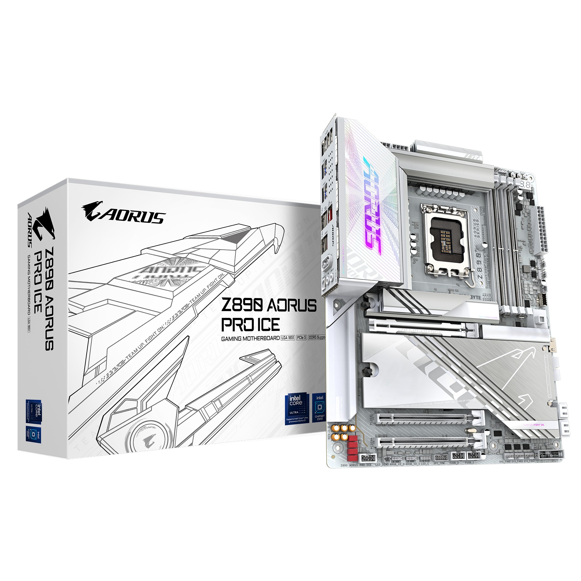 Scheda Madre Gigabyte GA-Z890 AORUS PRO ICE LGA 1851 DDR5 ATX - Immagine 1