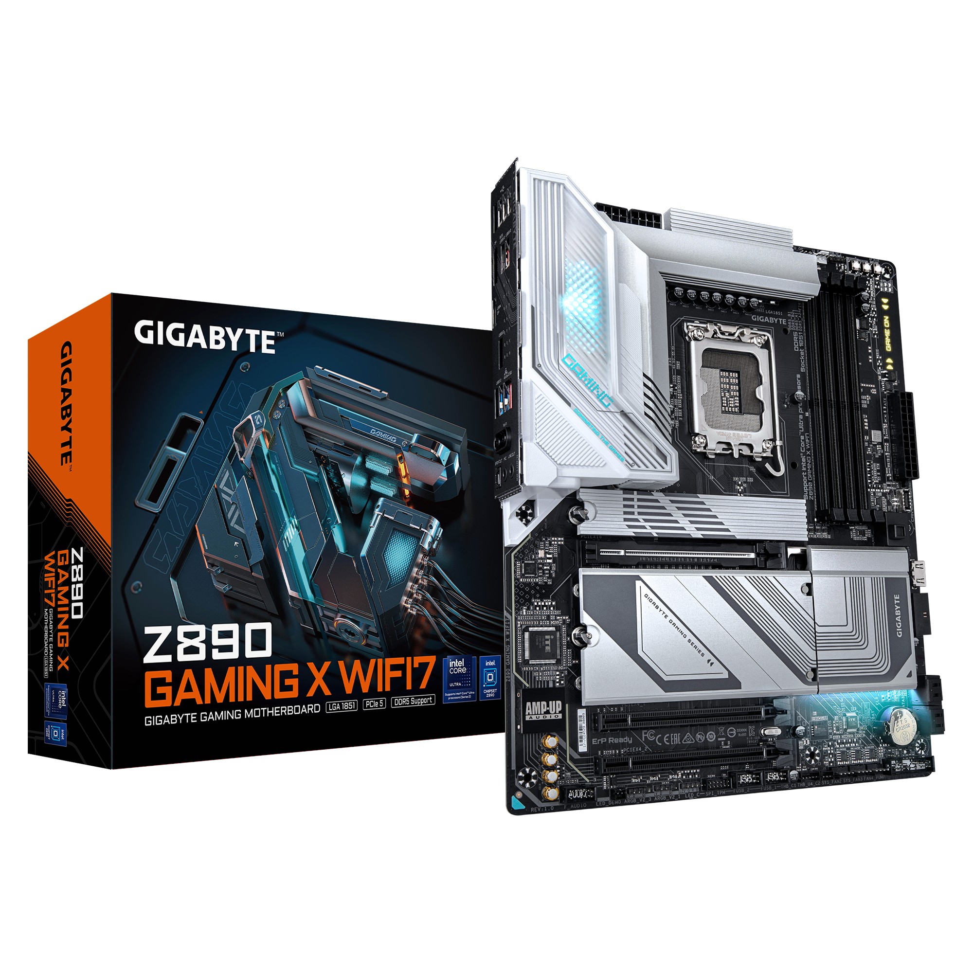 Scheda Madre Gigabyte GA-Z890 GAMING X WIFI 7 LGA 1851 DDR5 ATX - Immagine 1