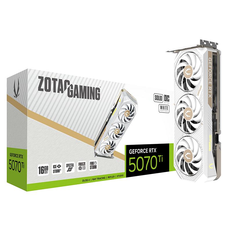 Scheda Video Zotac GAMING GeForce RTX 5070 Ti SOLID CORE OC NVIDIA 16 GB GDDR7 - Immagine 1