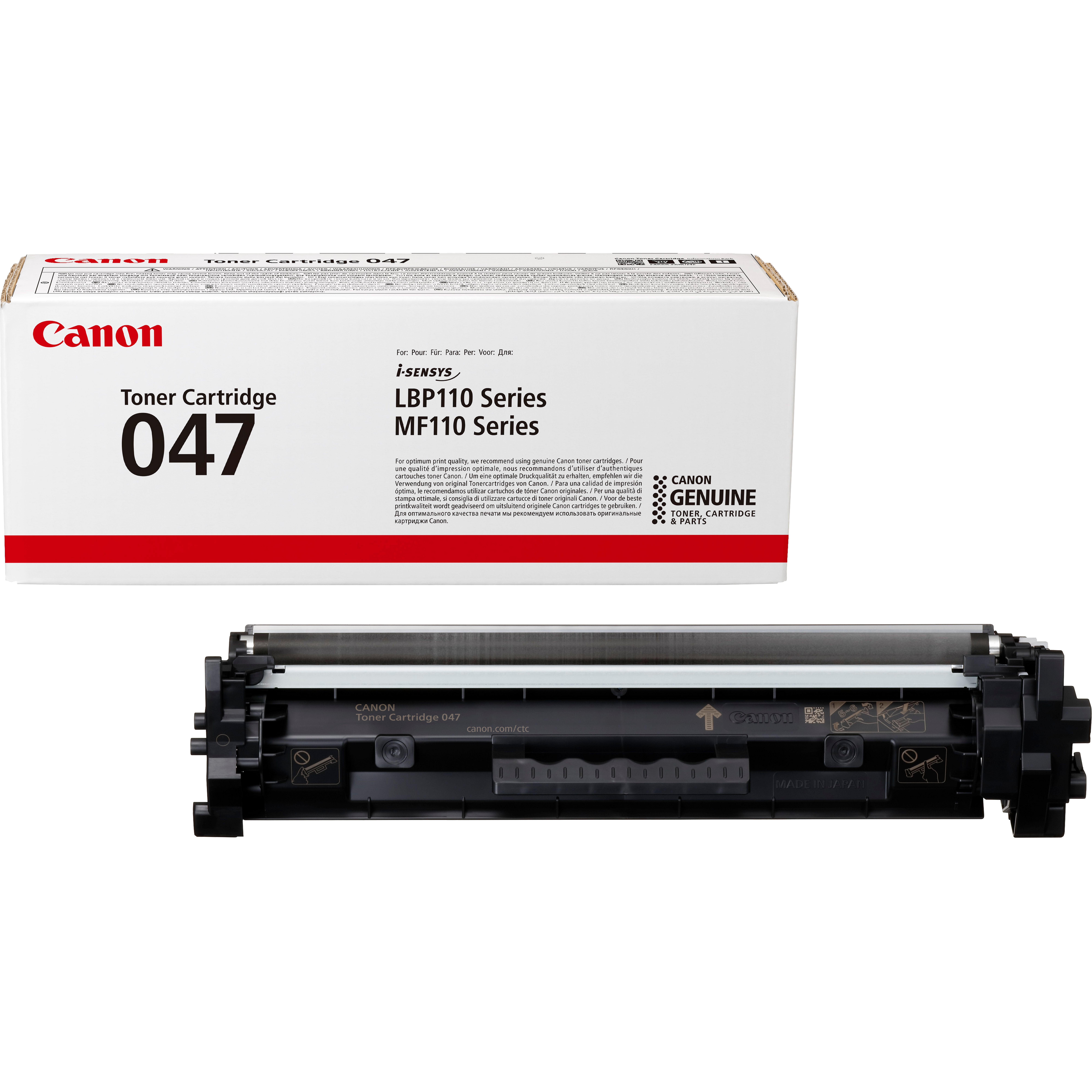 Toner Canon nero 047 bk 2164C002 1600 pagine - Immagine 1