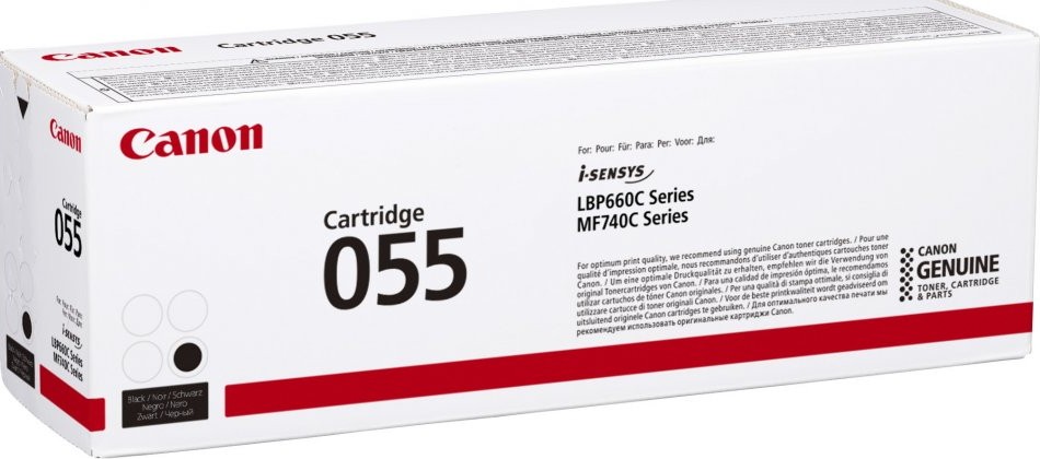 Toner Canon nero 055 bk 3016C002 2300 pagine - Immagine 1