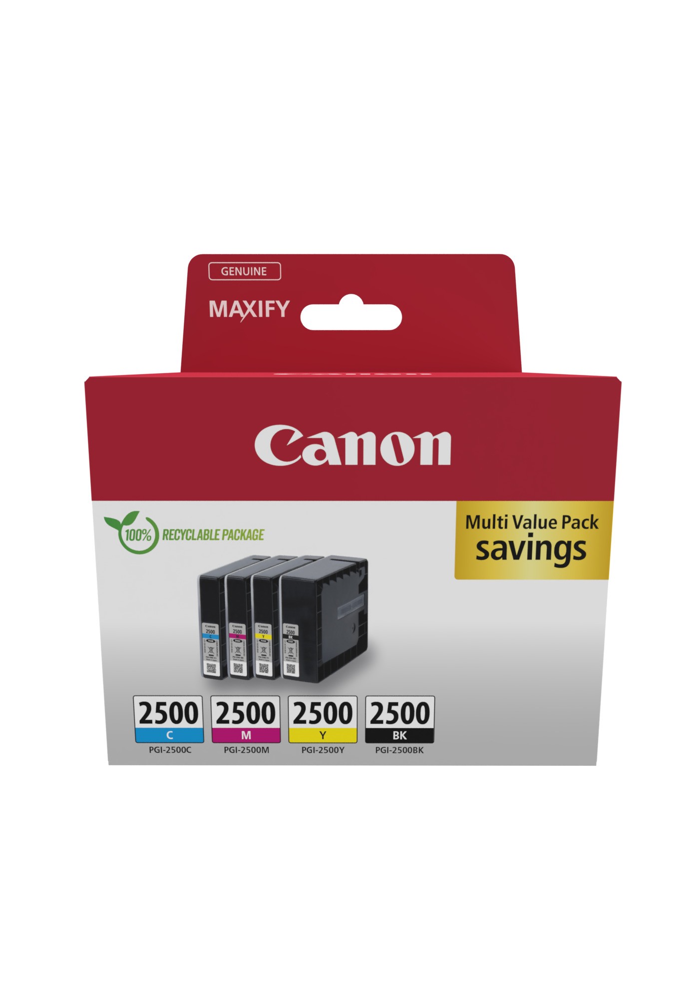 Multipack Canon nero / ciano / magenta / giallo PGI-2500 9290B006 - Immagine 1