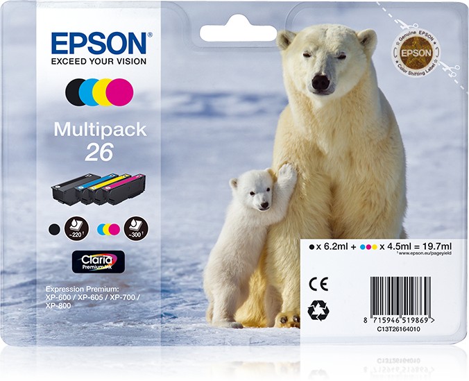 Multipack Cartuccia Epson C13T26164010 T2616 - Immagine 1