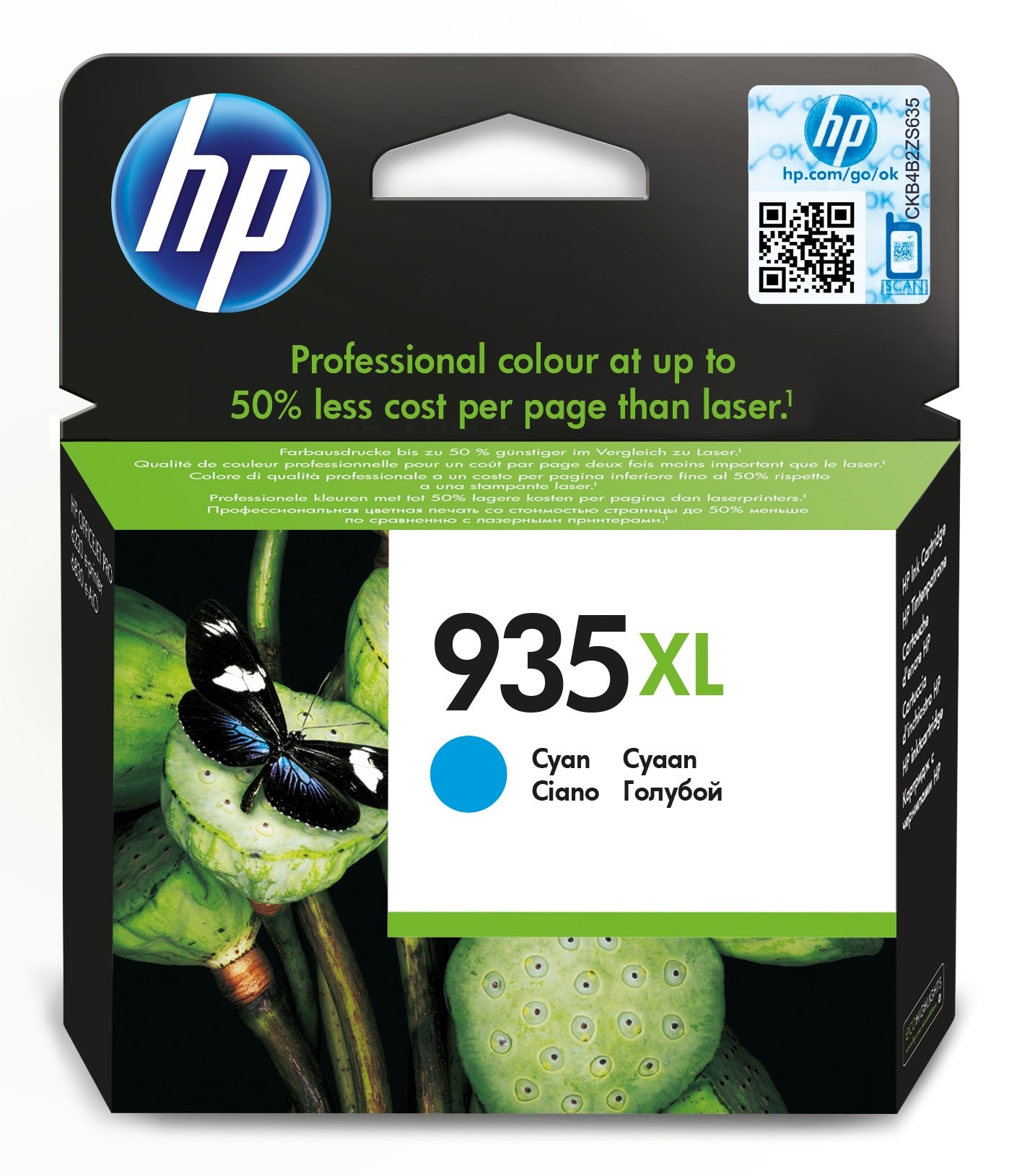 Cartuccia HP d'inchiostro ciano C2P24AE 935 XL 825 pagine - Immagine 1