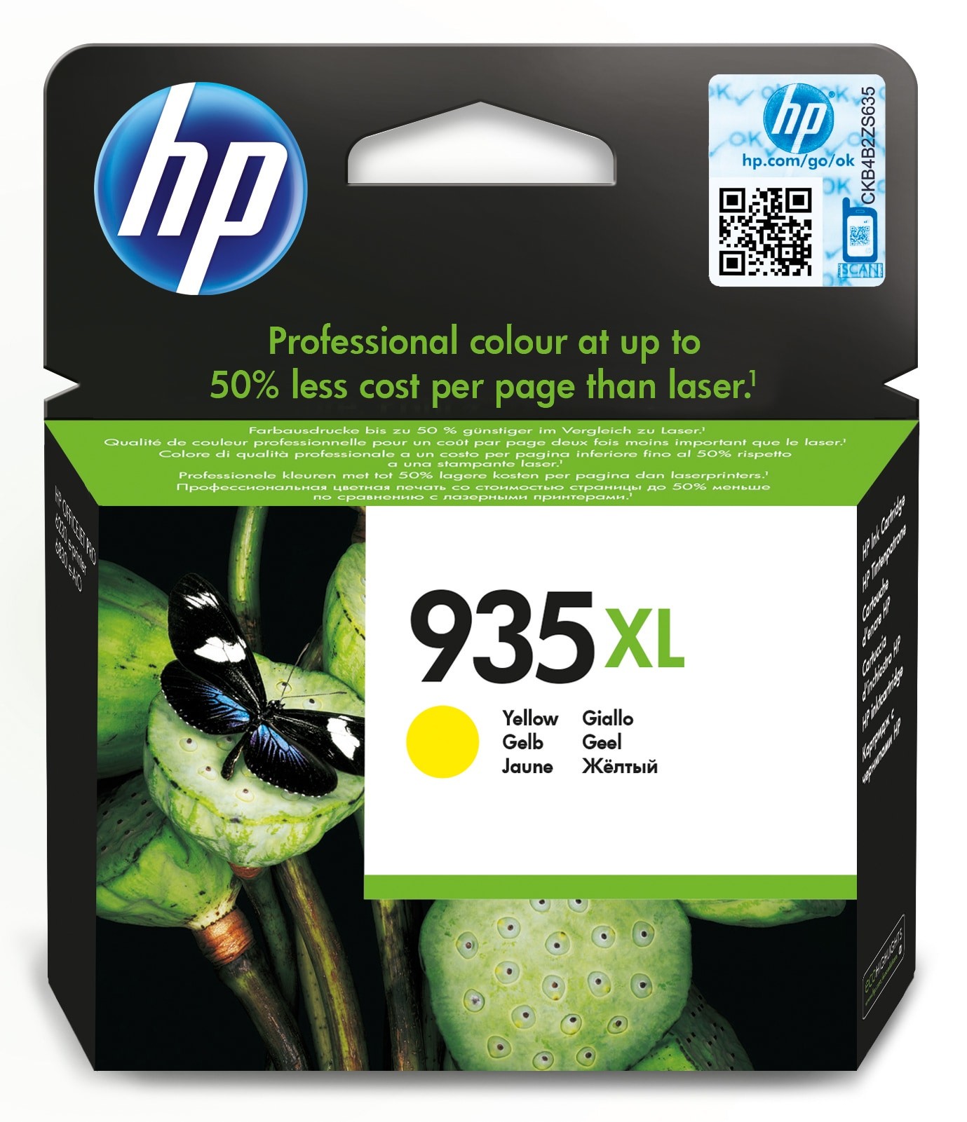 Cartuccia HP d'inchiostro giallo C2P26AE 935 XL 825 pagine - Immagine 1