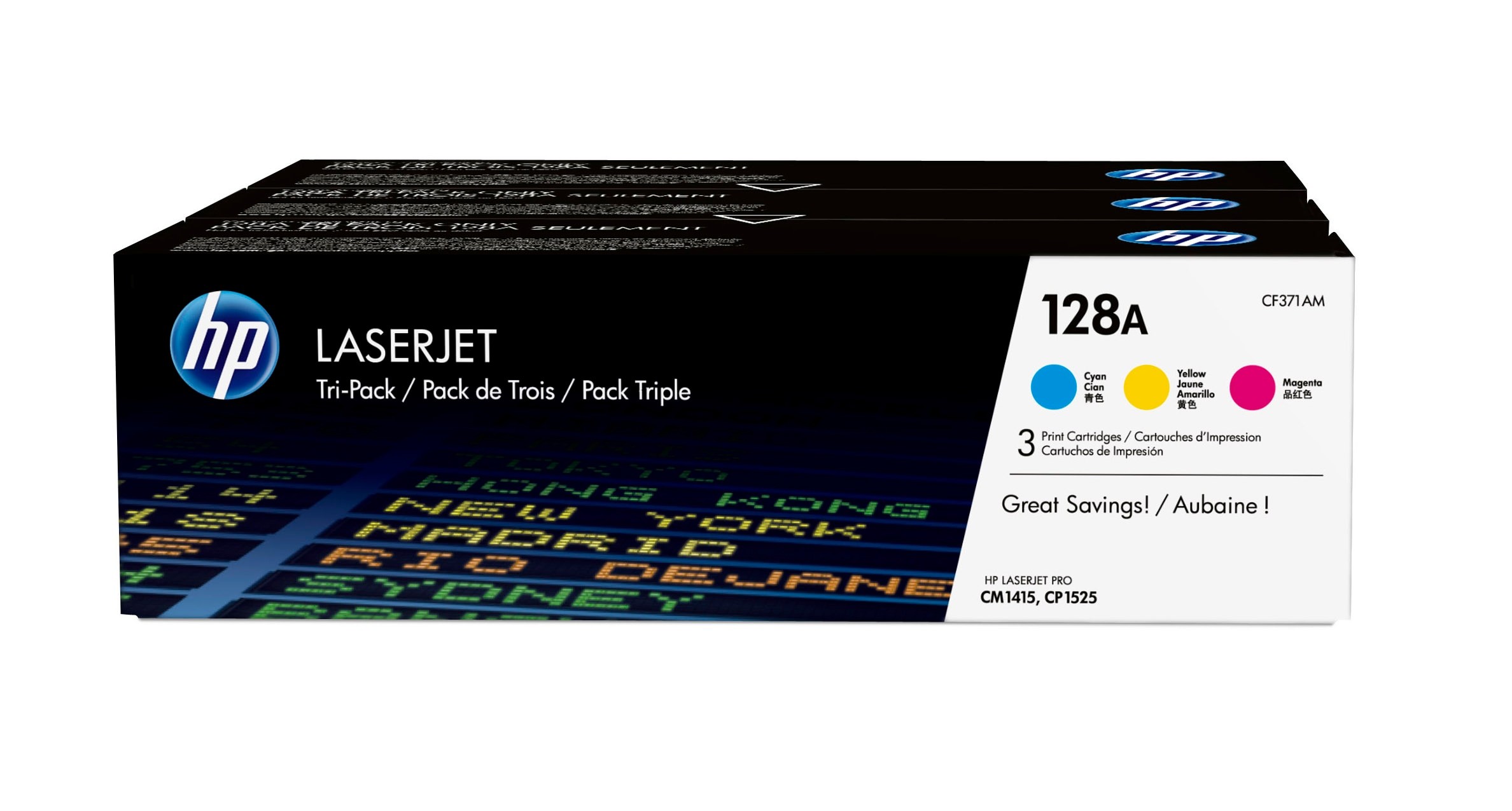 Toner HP 128A Ciano Magenta Giallo 3 pezzi - Immagine 1