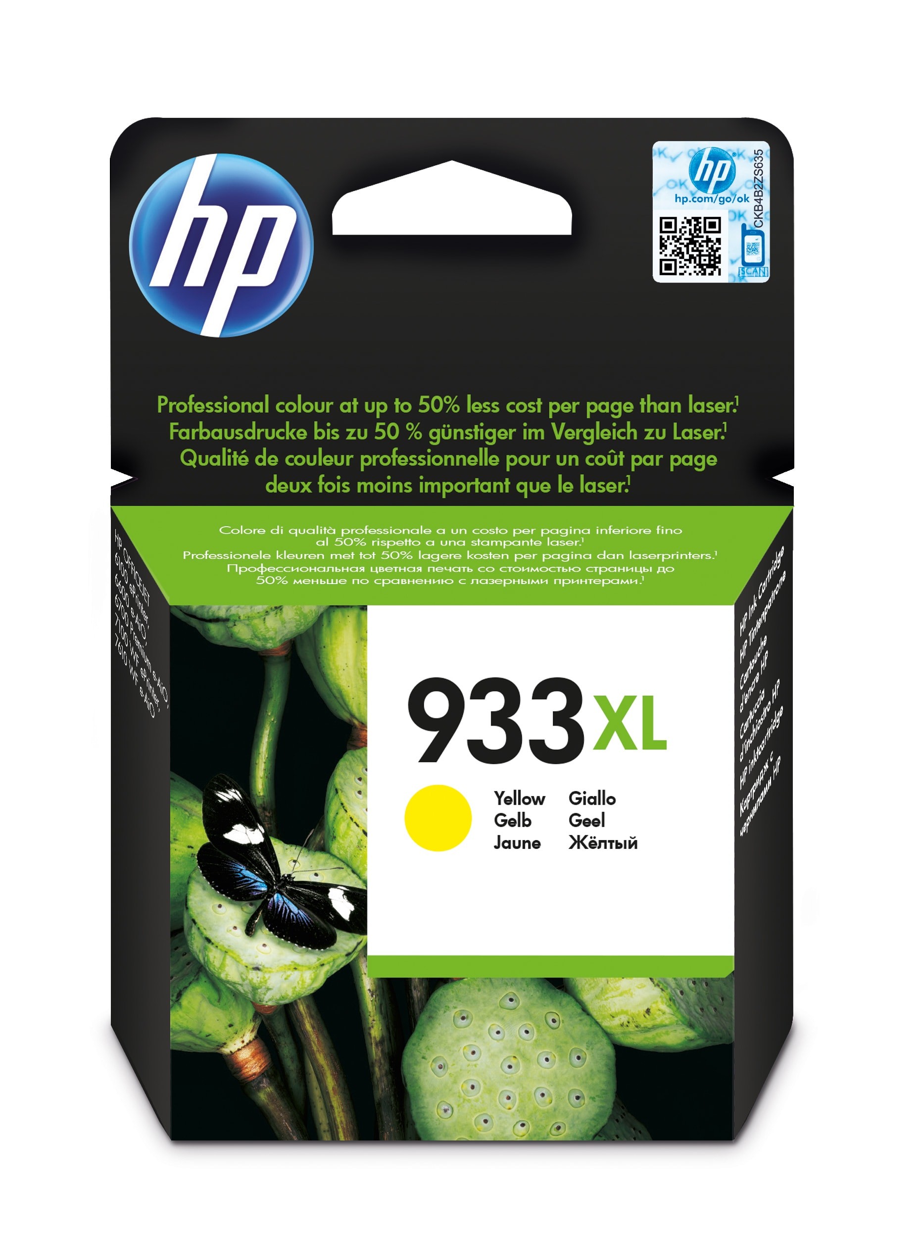 Cartuccia HP d'inchiostro giallo CN056AE 933 XL 825 pagine