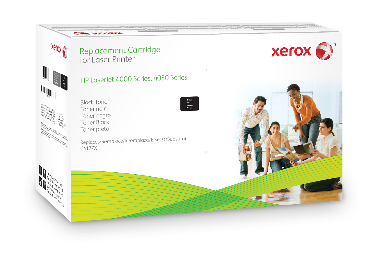 Xerox High Yield Black Toner Cartridge equivalent to HP 27X for use in: HP LJ 4000, 4050 - Immagine 1