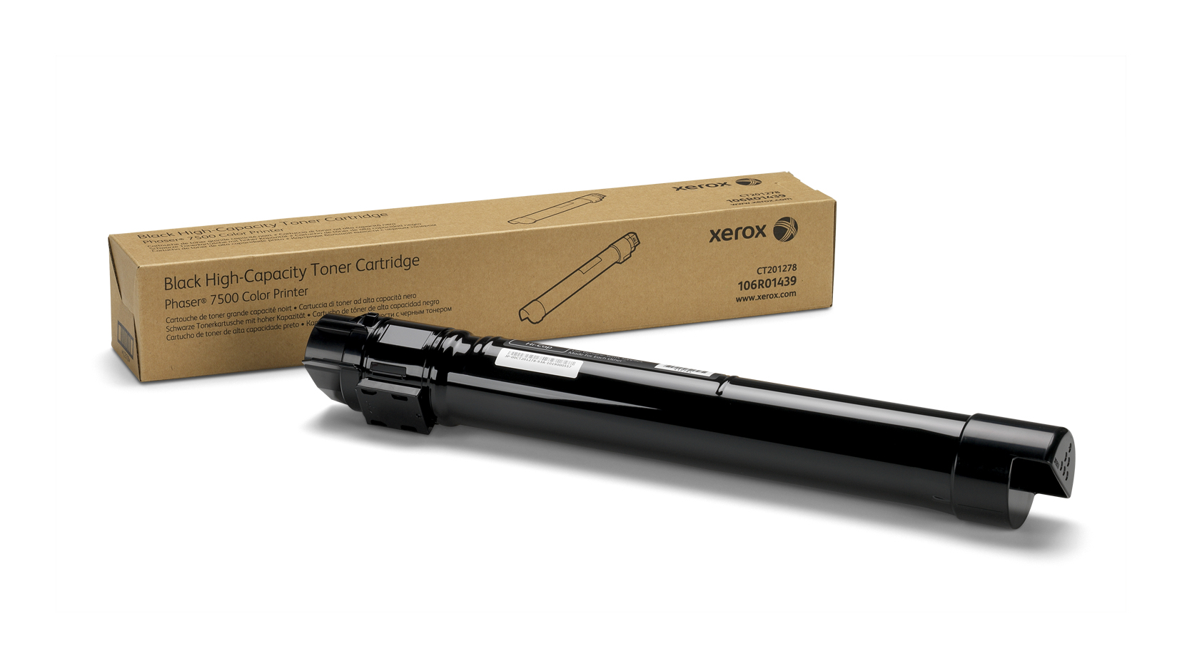 106R01439 - TONER NERO ALTA CAPAC. PHASER 7500 TONER NERO AD ALTA CAPACITA' PER PHASER 7500 - Immagine 1