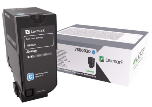 LEXMARK CS728,CS/CX727 Cyn 10K Cartrige -( Product Line - Open Market )- 75B0020 - Immagine 1