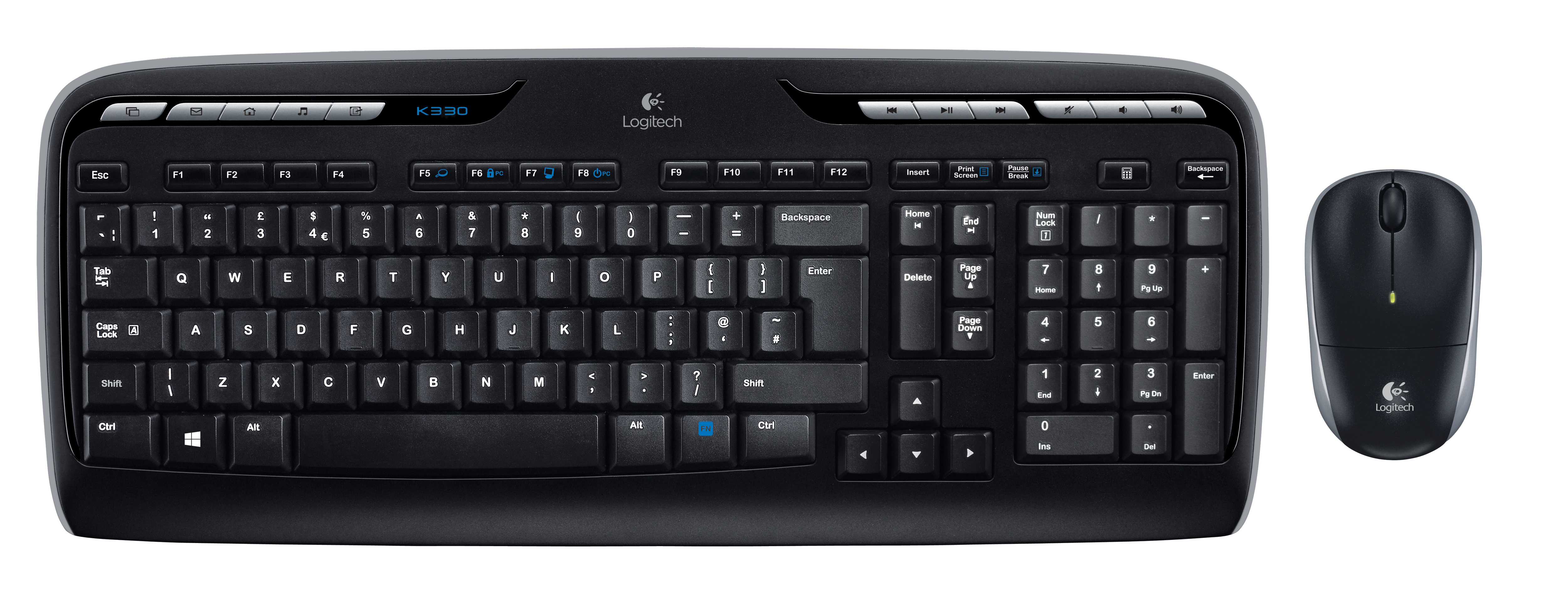 Logitech Wireless Combo MK330 - N/A - US INT L - 2.4GHZ - N/A - INTNL-973 - CR - Immagine 1